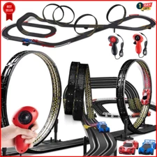 Slot Car Race Track Set Electric Powered Race Track Dual Racing Car Track Set