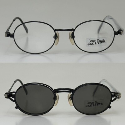90's JPG Jean Paul Gaultier sunglasses 56-7110 clip-on magnetic