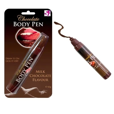 SPENCER & FLEETWOOD Chocolate Body Pen Paint Sexy Sex Bedroom Fun Date Night Draw Lick Suck Body UK