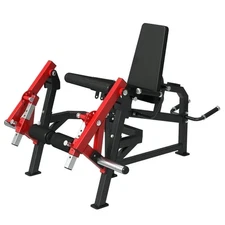 Leg Extension 4 in 1 Curl Machine, Plate Loaded Rotary 3 seat cushion positions