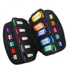 USB Flash Drive Case Organizer Premium Soft Neoprene Storage Holder with 20 S...