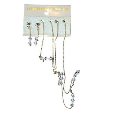 Earring, Bracelet, and Necklace Set