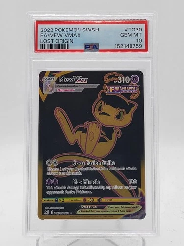 MEW VMAX 2022 POKEMON LOST ORIGIN TRAINER GALLERY #TG30 FA PSA 10 Q0895