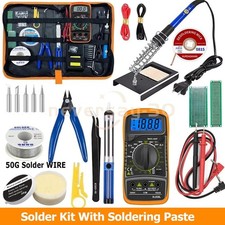 60W Electric Soldering Iron Welding Gun Tool Kit Solder Wire Desoldering Pump