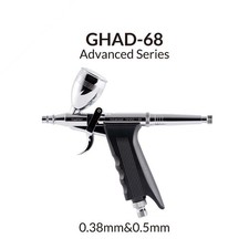 Gaahleri GHAD-68 Hybrid Trigger Airbrush 0,38/0,5 mm mit Pistolengriff 2in1 Set