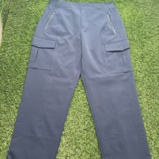 Athleta Endless High Rise Pants 12 Womens Blue Jogger Button Ankle