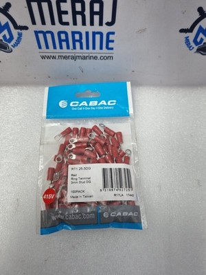 Cabac RT1.25-3DG Rot Ringöse 3mm Nieten Dg 1 Packung 100 Teile