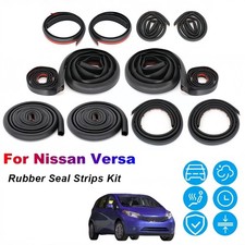 For Nissan Versa Door Rubber Seal Strip Weather Draft Wind Noise Reduction Kit G