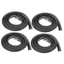4pcs 2.3 x 150cm Auto Wheel Mudguard Eyebrow Strip Extension Wheel Trim