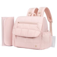 Diaper Bag Mini Diaper Backpack with Changing Pad, Puffer Baby Travel Bag wit...