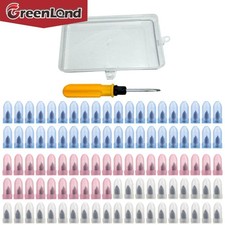 100PCS Tire Repair Rubber Nails Tyre Puncture Repair Screws Kit with Screwdriver
