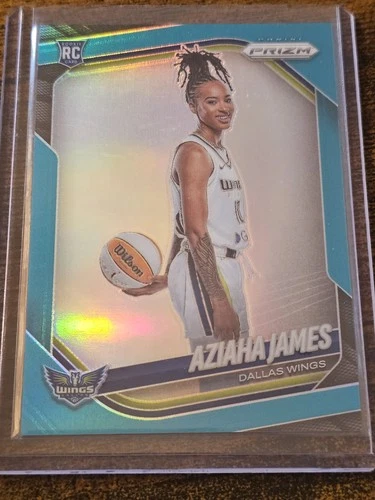 2025 Panini Prizm WNBA Rookie Variation Aziaha James RC #141 Teal #d 36/49 SSP