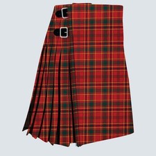 Clan Munro Modern Handmade Tartan Kilt - Acrylic Wool 8yard Heavy Tartan Kilt