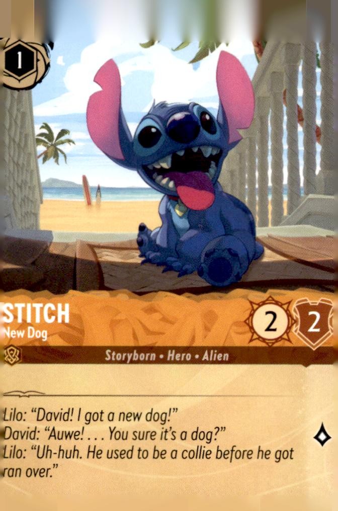 Stitch - New Dog 22/204 Common The First Chapter Lorcana Near Mint