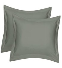 Pillow Shams 24x24 Set of 2   100 24" x 24" Pack of 2 Dark Grey Cotton