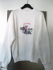 Sweatshirt von VvC original Golf Wear * Gr. L 42/44*  Langarm, wei&szlig; m. Golfmotiv