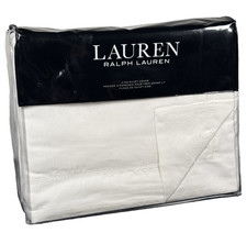 Ralph Lauren Mya King Duvet Cover White Floral Jacquard Cotton Luxury Bedding