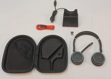 Jabra Evolve 75 Bluetooth Headset w USB Adapter, Charging Dock, USB Cable...