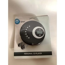 ONN Personal Portable CD Player Black ONA12AV025 Brand New Sealed w/Earbuds