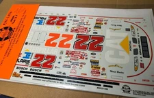 SLIXX DECALS 1/24-1/25 #22 CATERPILLAR WARD BURTON PONTIAC GRAND PRIX #0022/1496