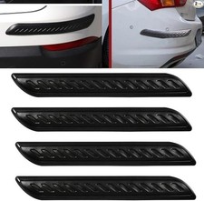 Anti-Collision Patch Car Bumper Guard Strip Anti-Scratch Bu Color: Black-4Pack
