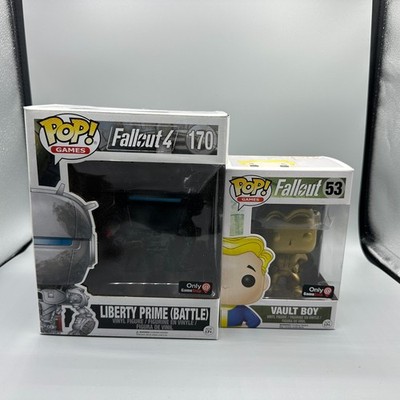 Funko Pop Fallout 4 Liberty Prime (Battle) Vault Boy GameStop Exclusive Lot Of 2