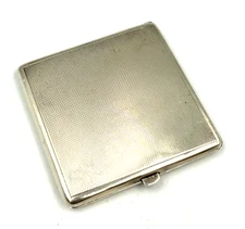 Mid Century Mappin & Webb Sterling Silver Compact & Accessories B'ham 1967