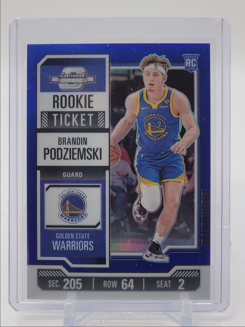 BRANDIN PODZIEMSKI 2023-24 CONTENDERS OPTIC ROOKIE BLUE PRIZM RC /99 Q4856