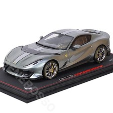 Bbr Models 1/18 Scale Ferrari 812 Competizone 2021 Grigio Cobain/Silver Stripe W