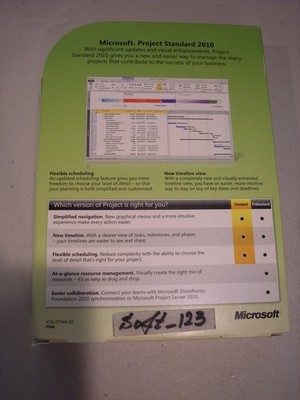 MICROSOFT PROJECT 2010 STANDARD FULL EDITION for sale online | eBay
