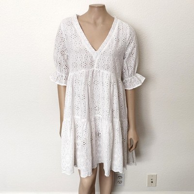 puff sleeve corset mini dress Miss Circle Women's Caitlyn Bubble Sleeve Layered Mini Corset Dress