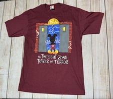 Vtg 90s Disney Designs Twilight Zone Tower Of Terror T-Shirt Mens Sz Large