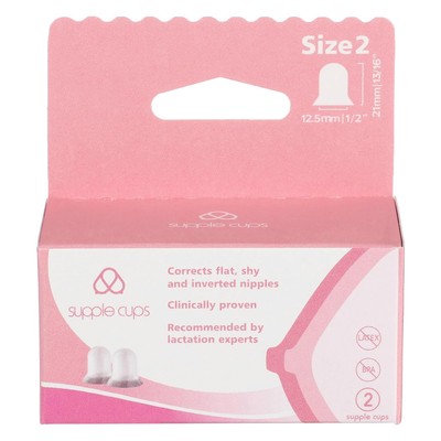 Supple Cups for Flat, Shy and Inverted Nipples (Size 2) 2 