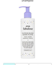 evo Fabuloso Platinum Blonde Toning Shampoo Liquid Formula 8.4 fl oz