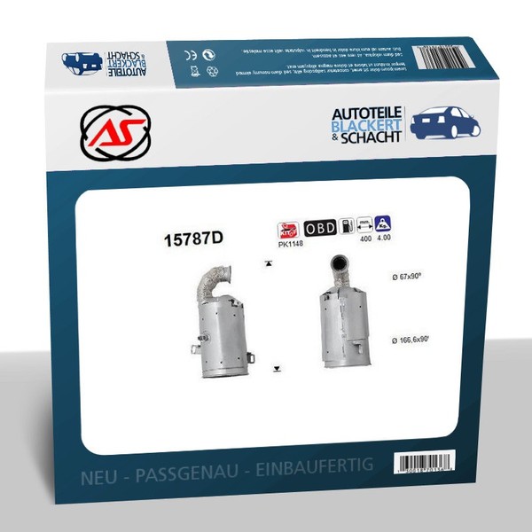 AS Katalysator für Citroen + Peugot C3 II DS3 206 207 208 2008 1.4 HDI-image
