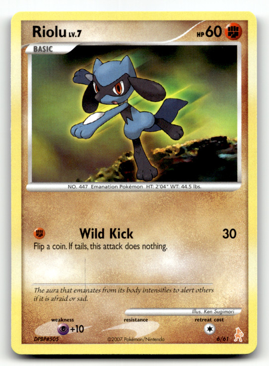 Riolu 61/130 Normal Uncommon Diamond and Pearl LP