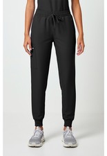 Cherokee Scrubs Pants Mid Rise Jogger Petite Pant CK00034AP BLK Black Free Ship