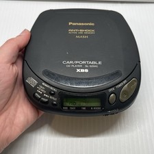 Vintage 1995 Panasonic SL-S291C CD Player Anti-Shock XBS Car/Por table WORKING