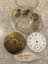 Vintage Antique Wind Up Pocket Watch Movement Seth Thomas