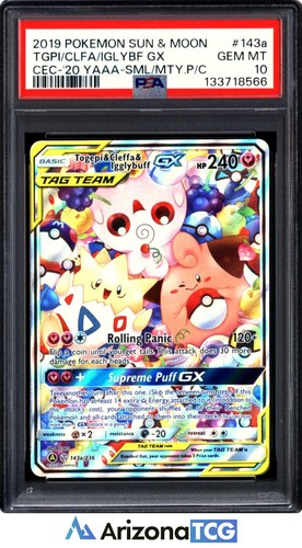 Togepi & Cleffa & Igglybuff-GX graded PSA 10 for sale on eBay