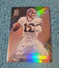 2015 Spectra Veterans Jim Kelly Buffalo Bills Holo Prizm 7/99 #55