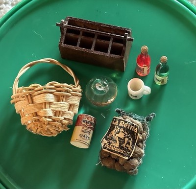 Trinkets Miniatures Collectible Figurines Misc Lot of 8 for Mini Trinket Shelf