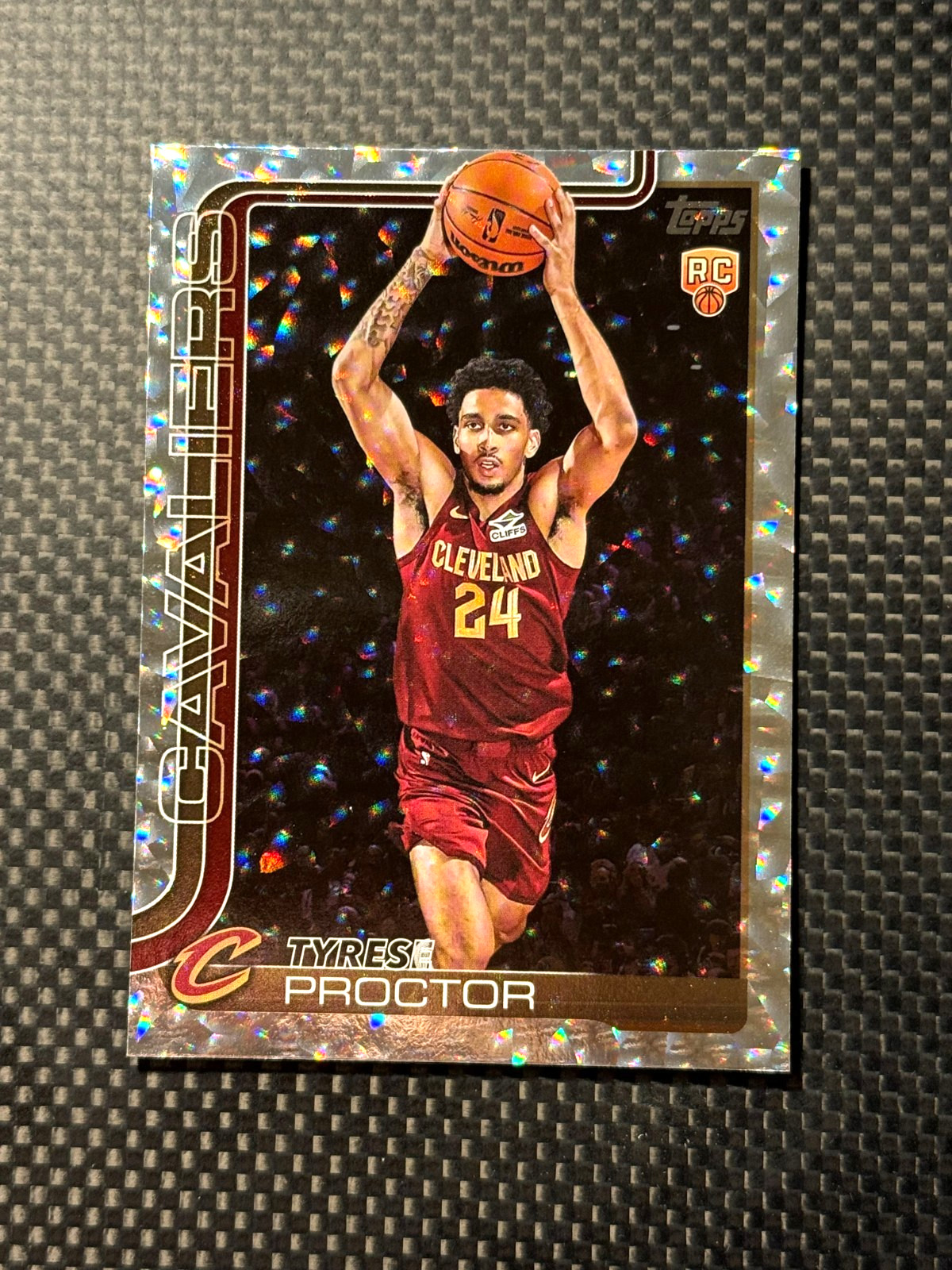 2025-26 Topps Basketball CRACKLEBOARD FOIL #250 Tyrese Proctor RC - Cavaliers