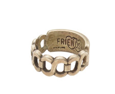 925 Sterling Silver Vintage Infinity Knot Friendship Band Ring Sz 9 RG26418