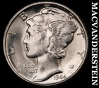 1944 Mercury Dime- Silver- Choice Gem Brilliant Uncirculated++++- Luster #J8974