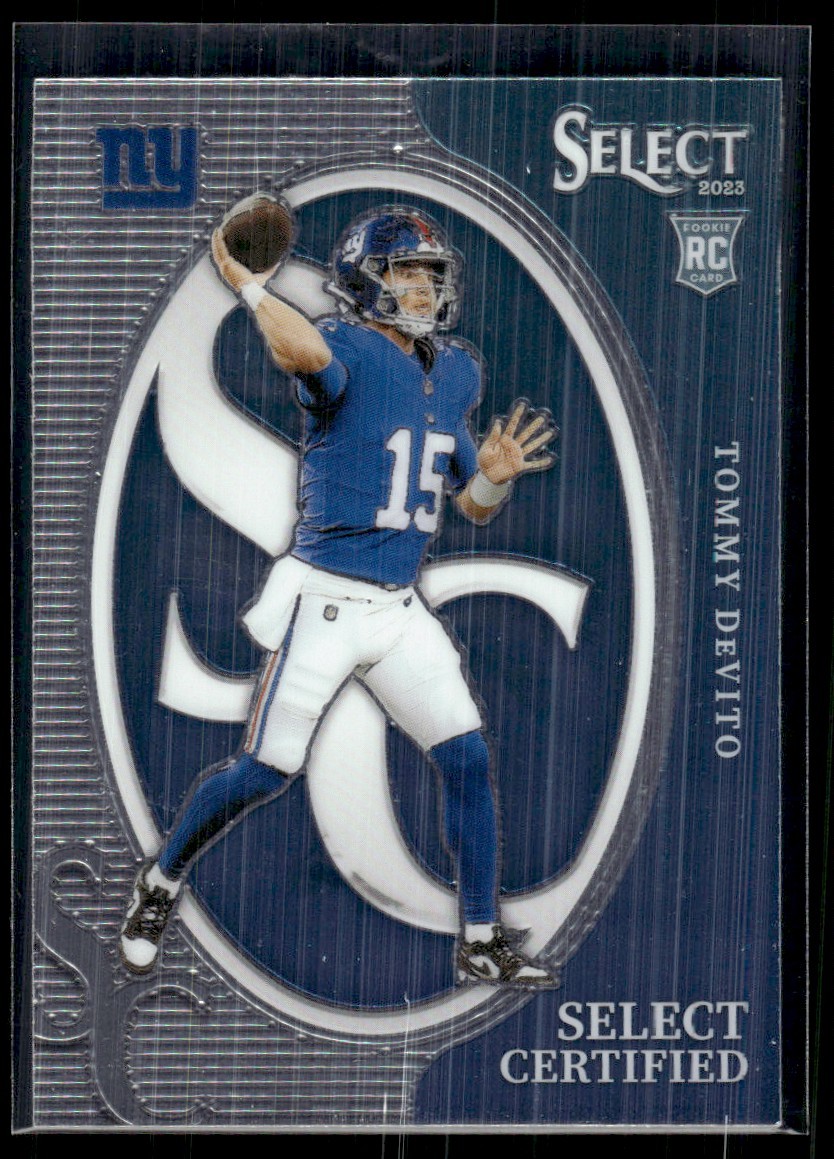 2023 Panini Select Certified Rookies Tommy DeVito New York Giants #CRO-TDE