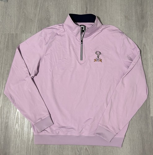 Tobacco Road Golfschläger Foot Joy 1/4 Reißverschluss Pullover pink Herren Größe Large
