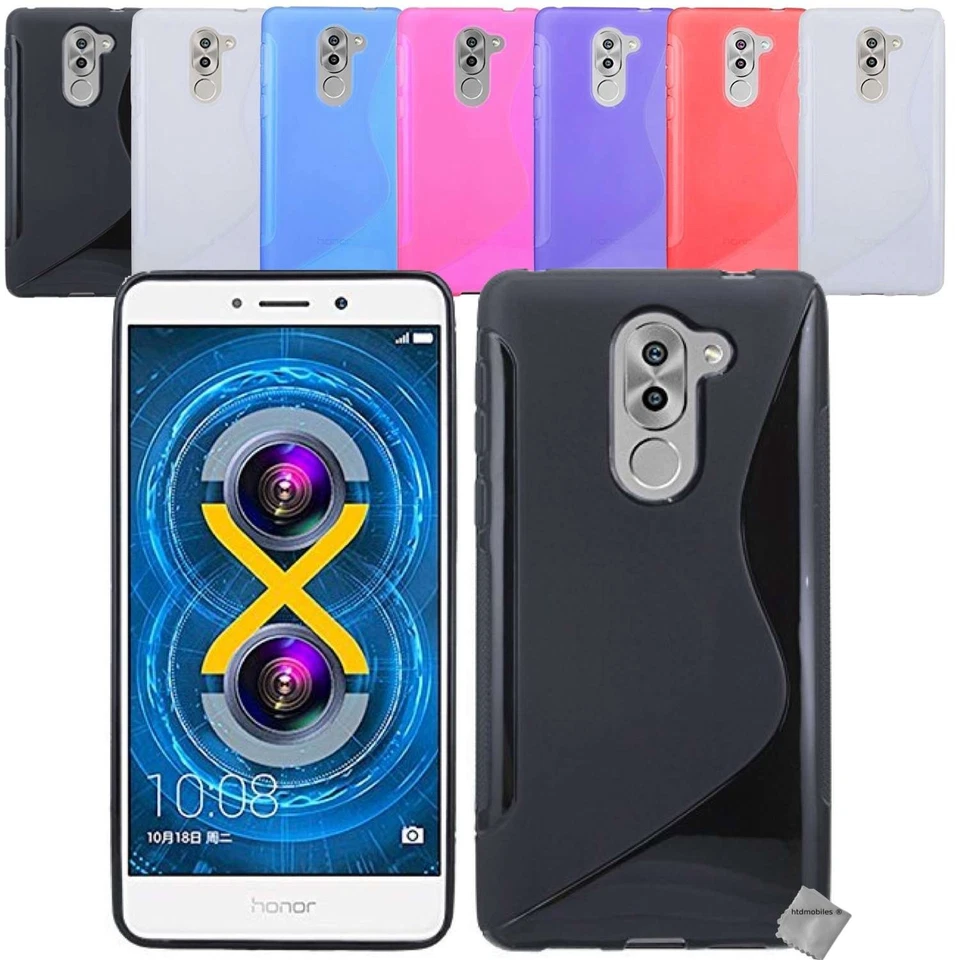 Housse etui coque pochette silicone gel fine pour Huawei Honor 6X + film ecran - Photo 1/1