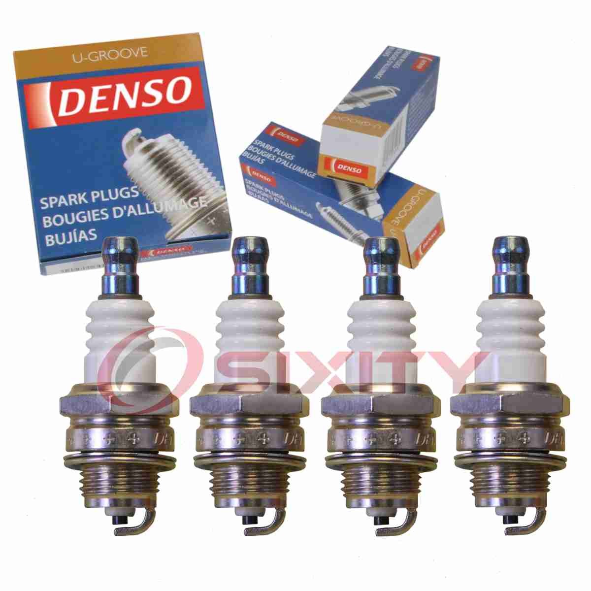 4 pc DENSO 6043 Standard U-Groove Spark Plugs for W22MPR-U 6761 4626 1195 mk