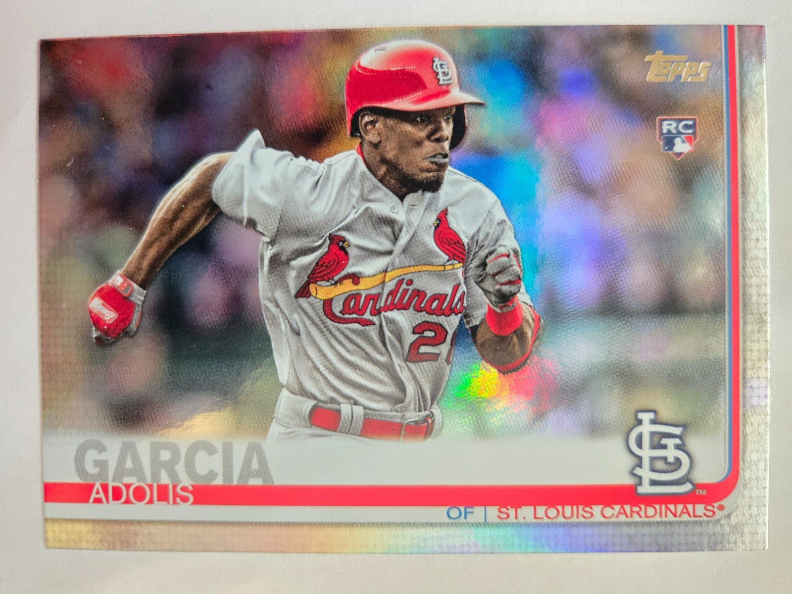 2019 Topps Series 1 Baseball RAINBOW FOIL 227 Adolis Garcia RC - STL Cardinals